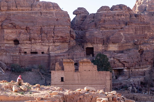 Desert landscape with ancient ruins for grand adventure portfolio item