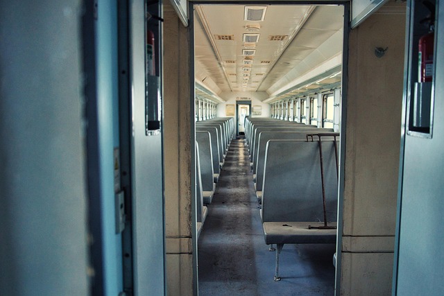 Old train car for vintage expeditions